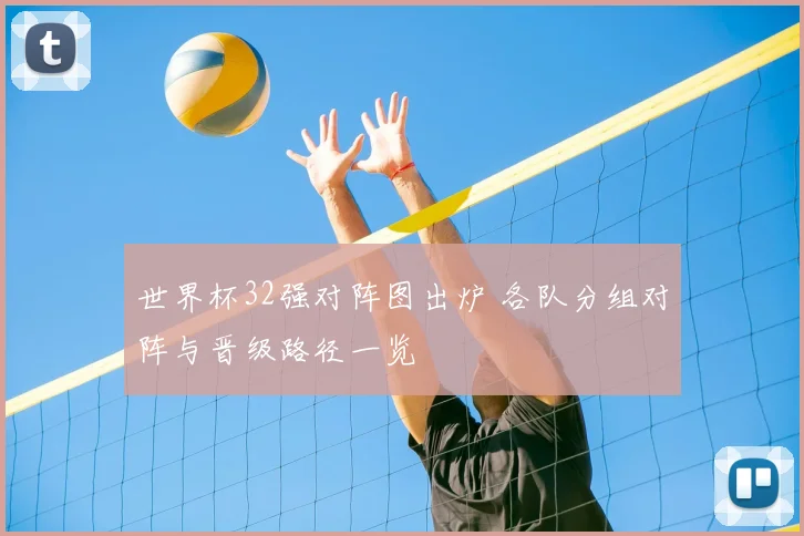 世界杯32强对阵图出炉 各队分组对阵与晋级路径一览